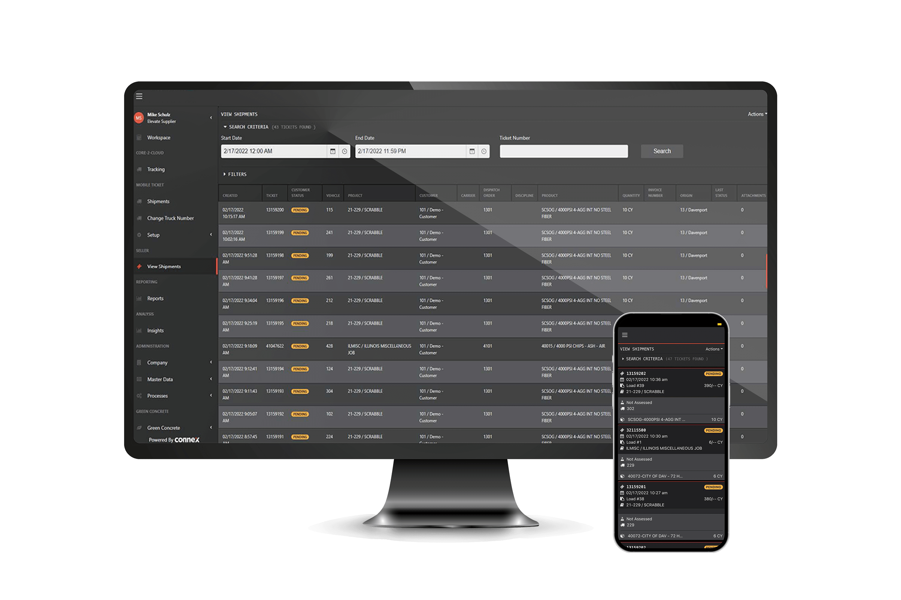 Ticket Portal Desktop and Mobile