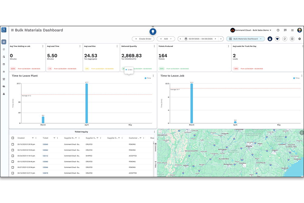 man looking over quarry